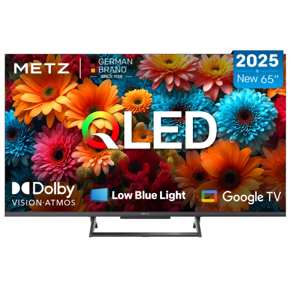 [65MQF7500] Metz 65" QD QLED+ Premium 120Hz 4K Dolby Vision/Atmos Google TV snjallsjónvarp