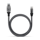 USB-A í RJ45 netsnúra, Grá, 1.5m