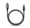 USB-C í RJ45 netsnúra, Grá, 3.0m