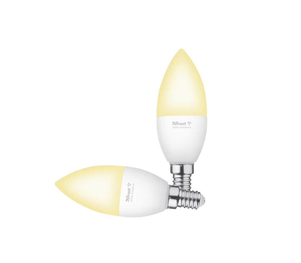 [71297] Trust E14 LED CCT Candle WiFi snjallperur, 2 í pakka