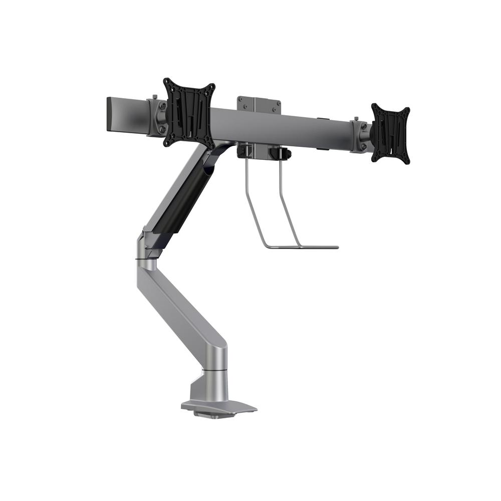 [7350073735938] Multibrackets skjáarmur með gasi/armi og Duo Crossbar, silfur