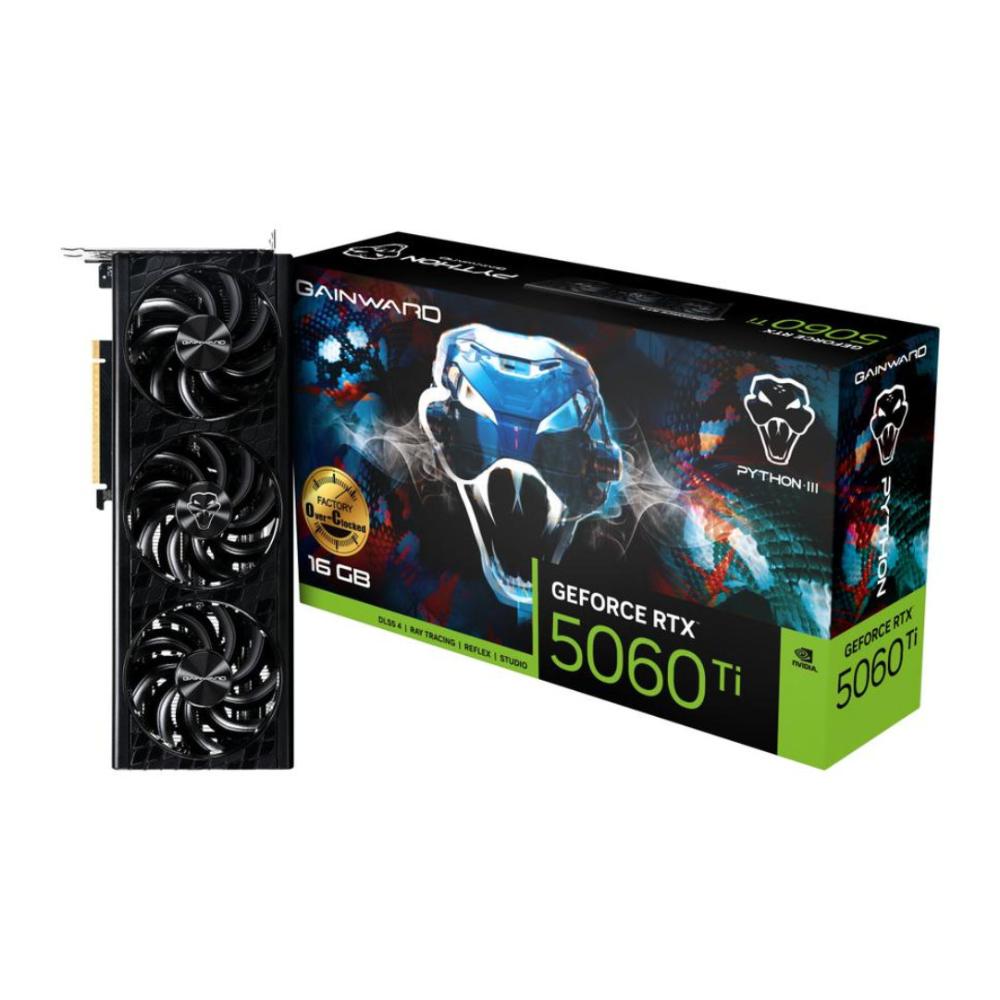 [7506TS19T1-GB2061T] Gainward GeForce RTX 5060 Ti 16GB Python III OC skjákort