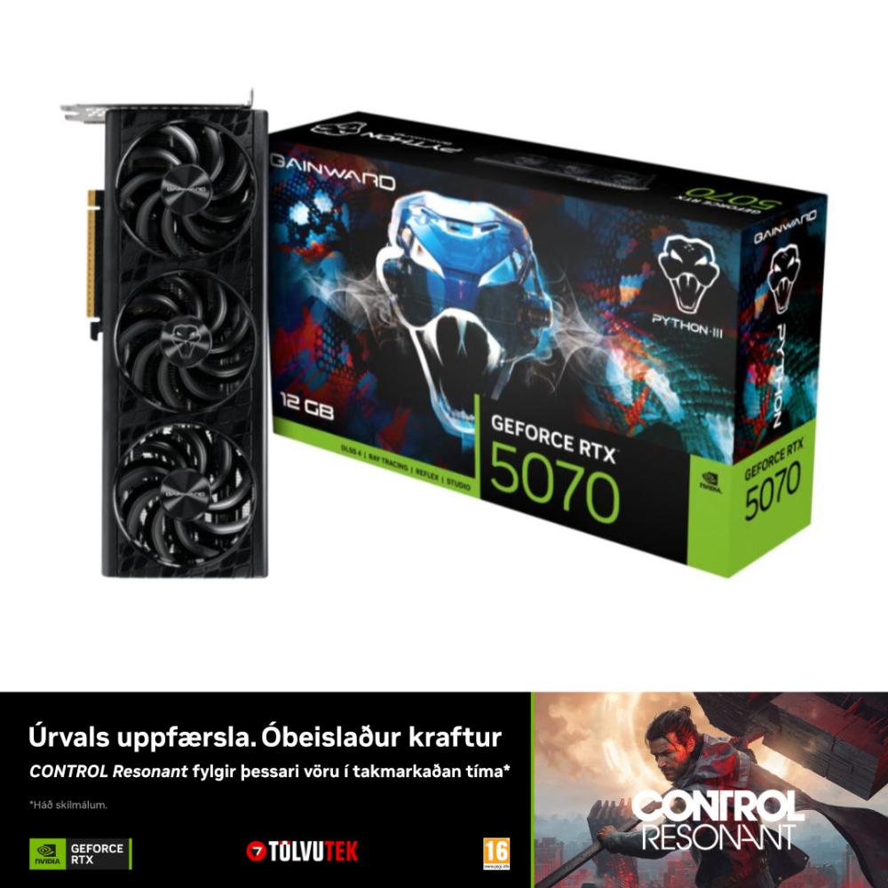 [75070019K9-GB2050T] Gainward GeForce RTX 5070 12GB Python III skjákort