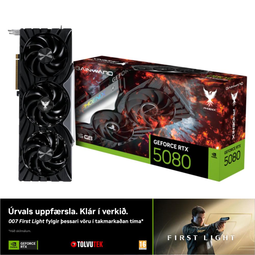 [75080019T2-GB2031X] Gainward GeForce RTX 5080 16GB Phoenix skjákort