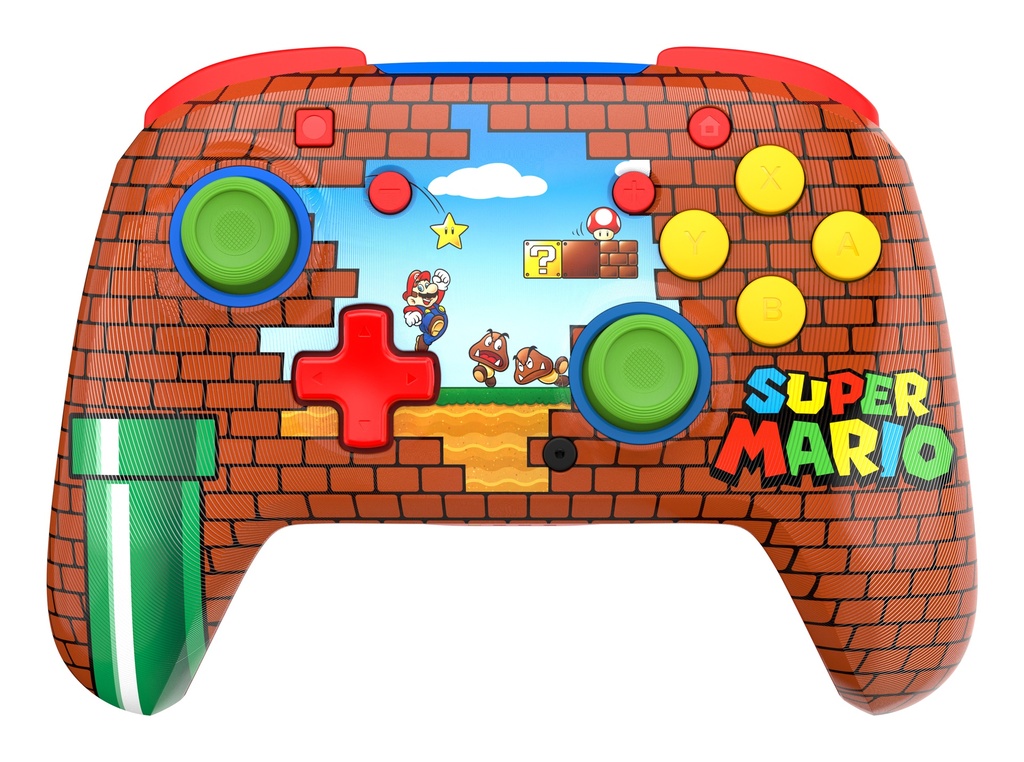 [75088TBC830165] Turtle Beach Rematch þráðlaus stýripinni fyrir Nintendo Switch 2, Mario Bricks