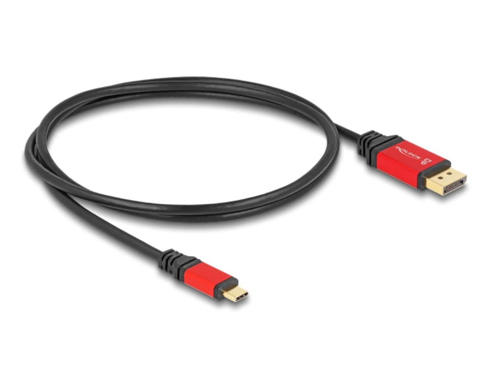 [80092] USB-C í DisplayPort 1.4 4K 144Hz, hann/hann, 1 metri