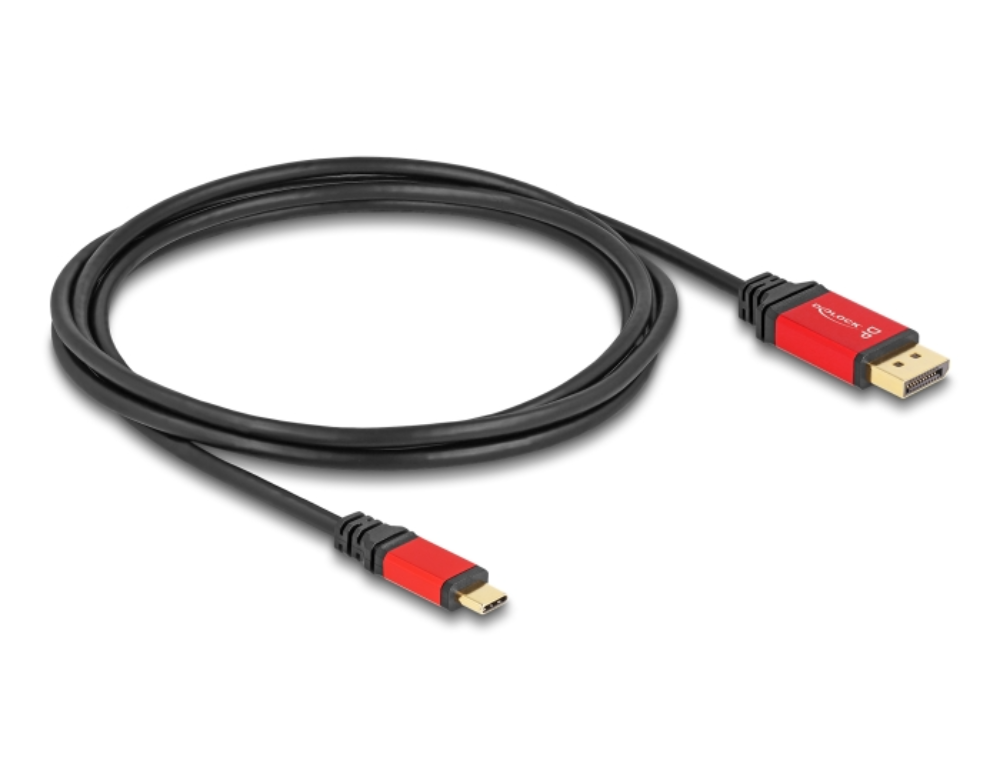 [80093] USB-C í DisplayPort 1.4 4K 144Hz, hann/hann, 2 metrar