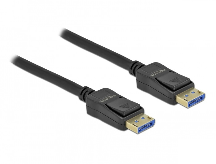 [80264] Delock DisplayPort 2.0 8K kapall, hann/hann, 5 metrar