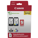 Canon PG-545 / CL-546 magnpakki og 10x15 cm ljósmyndapappír