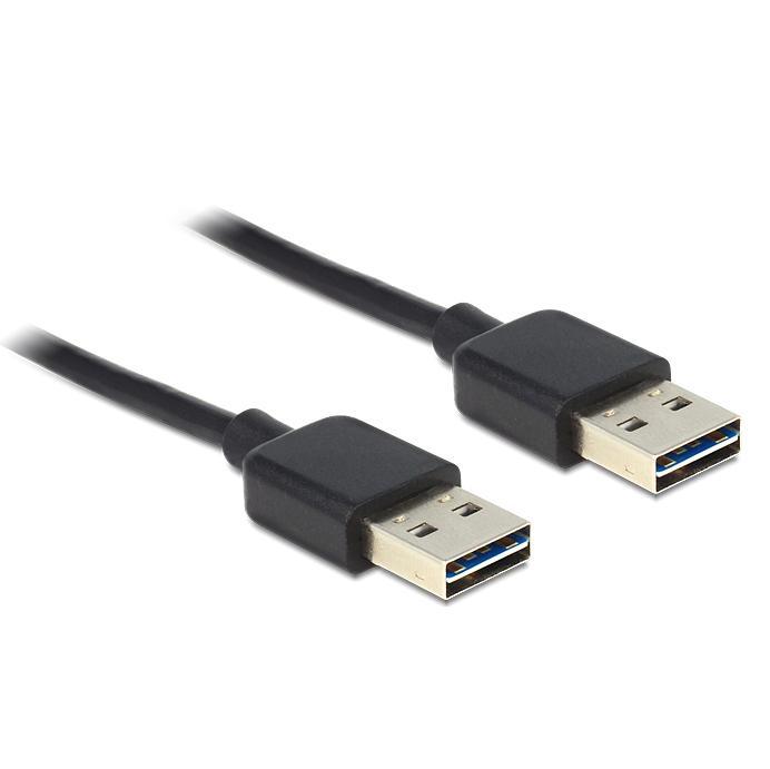 [83460] EASY-USB2.0 A-A kapall, 1 metri, svartur