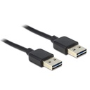 EASY-USB2.0 A-A kapall, 1 metri, svartur