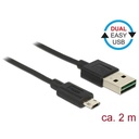 USB2.0 A í Micro-B kapall, 2 metrar