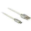 USB2.0 A í Micro-B vafinn kapall, 1 metri