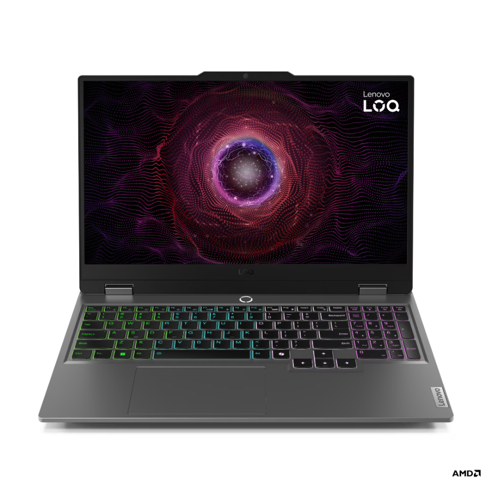 [83JC0074MX] Lenovo LOQ leikjafartölva 15,6" FHD144 R7-7435HS 24GB 1TB RTX4070 W11, Luna Grá