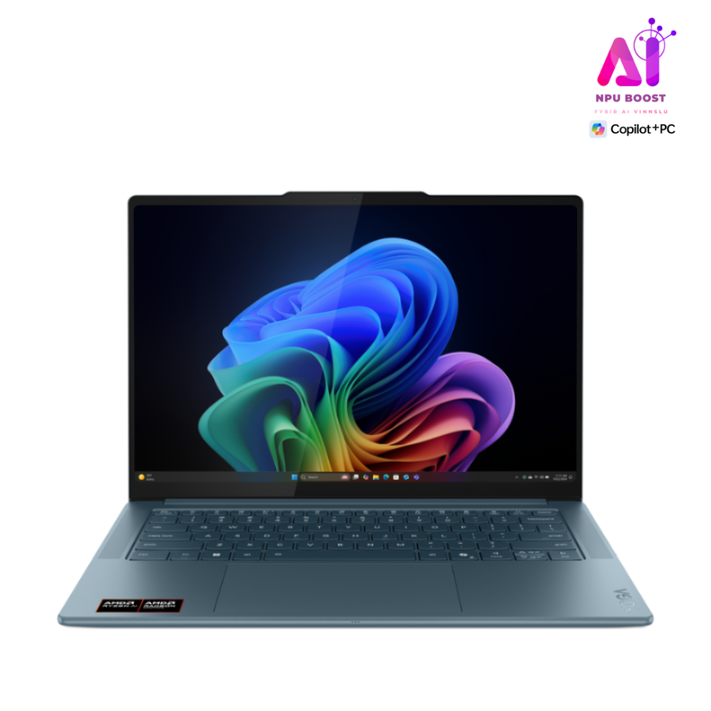 [83KG0000MX-TT] Lenovo Yoga Pro 7 AI+ fartölva 14.5" OLED 2.9K Ryzen AI-7-350 32GB 1TB W11, Tidal Teal