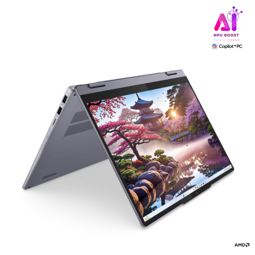 [83KT0006MX-TT] Lenovo Flex 5 2in1 AI+ fartölva, 14" OLED FHD+ Ryzen AI-7-350 24GB 1TB W11, Luna Grey