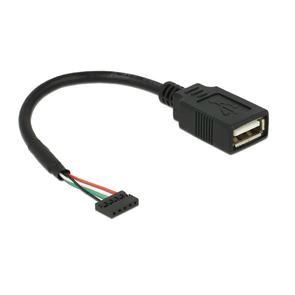 USB2.0 5pin 2mm header í USB-A female breytistykki