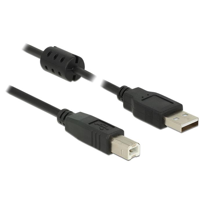 [84899] Delock USB 2.0 A í USB-B kapall, 5 metrar