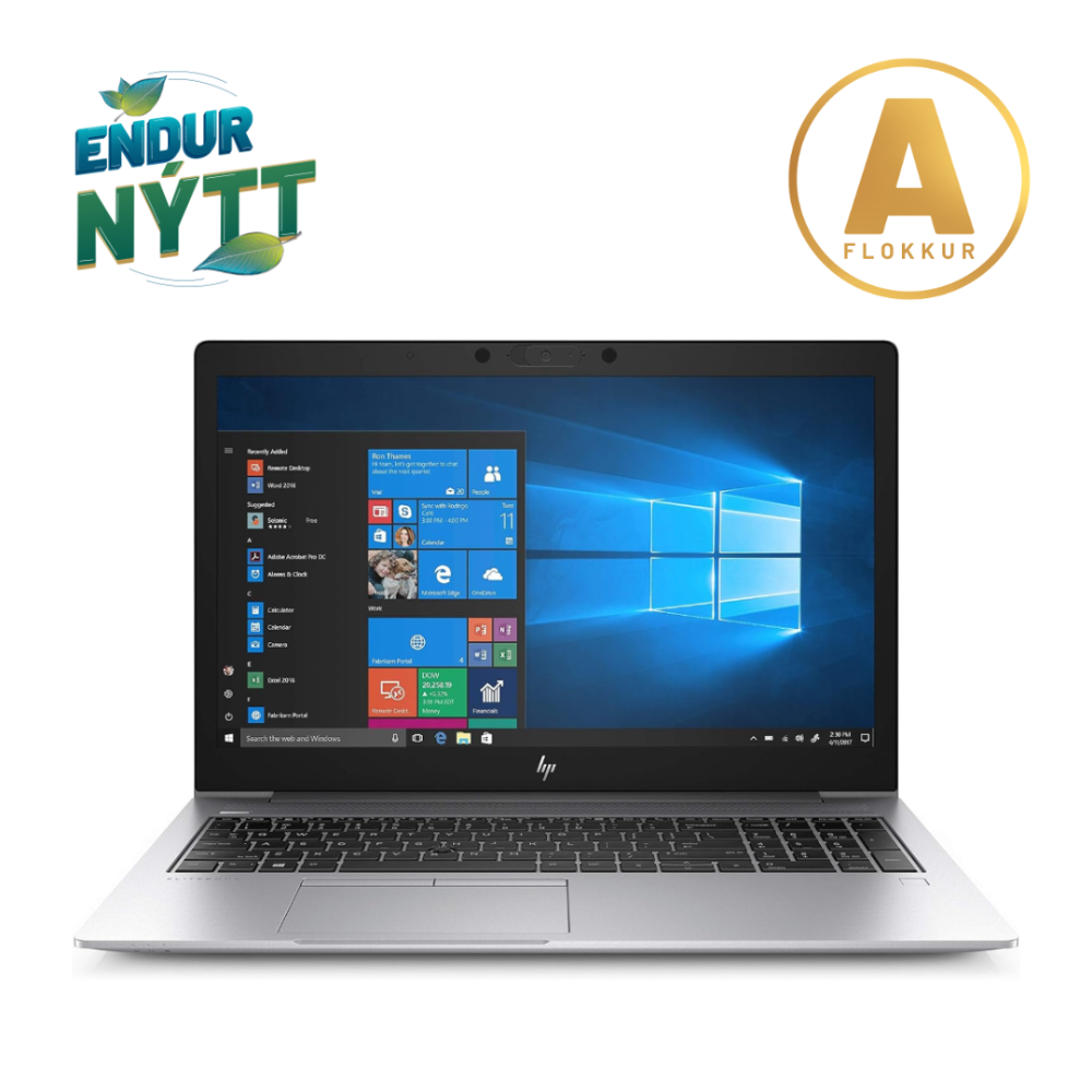 [850G6LTE/I5/16/256] HP EliteBook 850 G6 fartölva 15.6" FHD i5-8265U 16/256GB 4G LTE W11 Pro, Endurnýtt