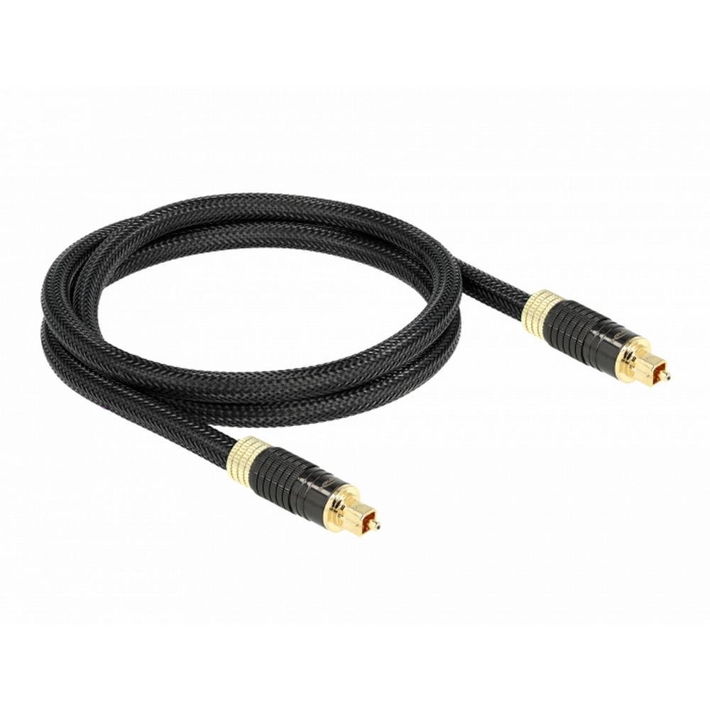 [86592] Delock TOSLINK S/PDIF Optical ljósleiðarakapall, hann/hann, 1m