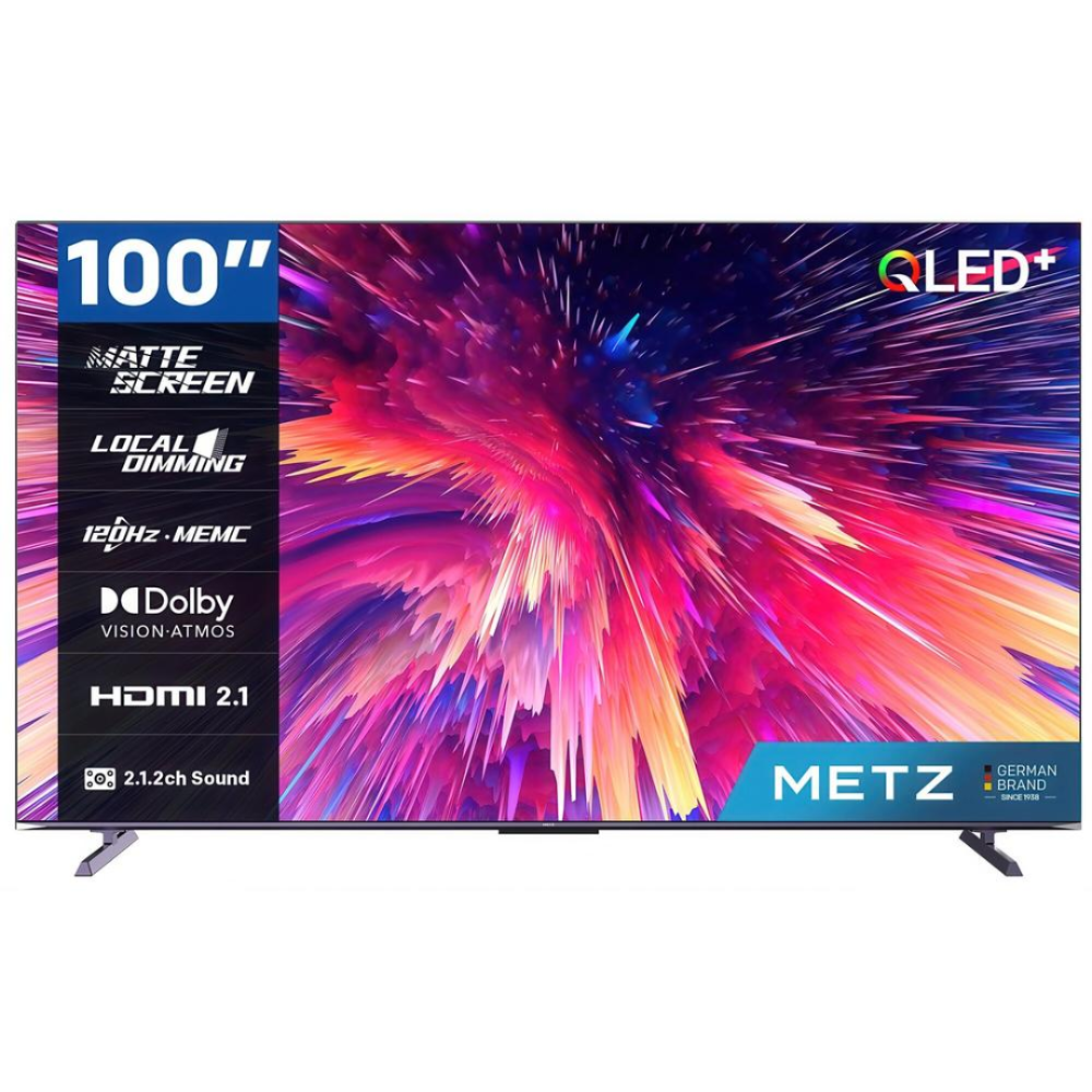 [100MQE8500] Metz 100" Max QLED+ 120Hz 4K Dolby Vision/Atmos Google TV snjallsjónvarp