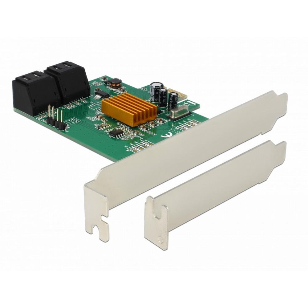 [90382] Delock PCIe 4xSATA 6 Gb/s stýrispjald