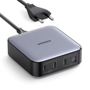 100W UGREEN Nexode 3x USB-C, 1x USB-A PPS PD QC GaN Desktop hleðslutæki, svart