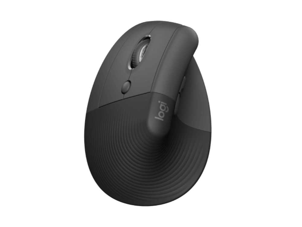 Logitech Lift Vertical þráðlaus mús fyrir örvhenta, Svört