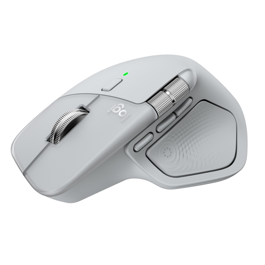Logitech MX Master 4 Advanced Silent þráðlaus mús, Ljósgrá