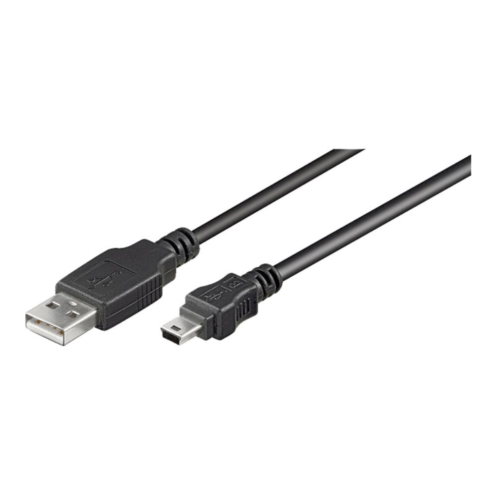 Goobay USB-A í Mini-B kapall 2m, grár
