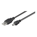 Goobay USB-A í Mini-B kapall 2m, grár