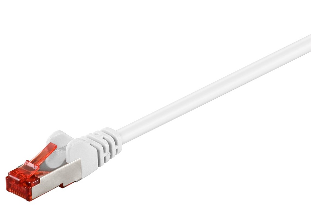Goobay Cat6 RJ45 netsnúra hvít, 5.0m