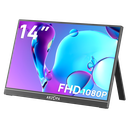 Arzopa 14" FHD IPS HDR USB-C ferðaskjár, innb. kickstand, grár