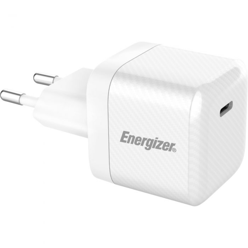 [A30EU] 30W Energizer USB-C PD GaN hleðslutæki, hvítt