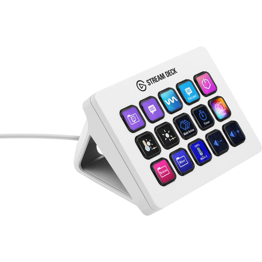 [10GBA9911] Elgato Stream Deck MK.2 stjórnborð, hvítt