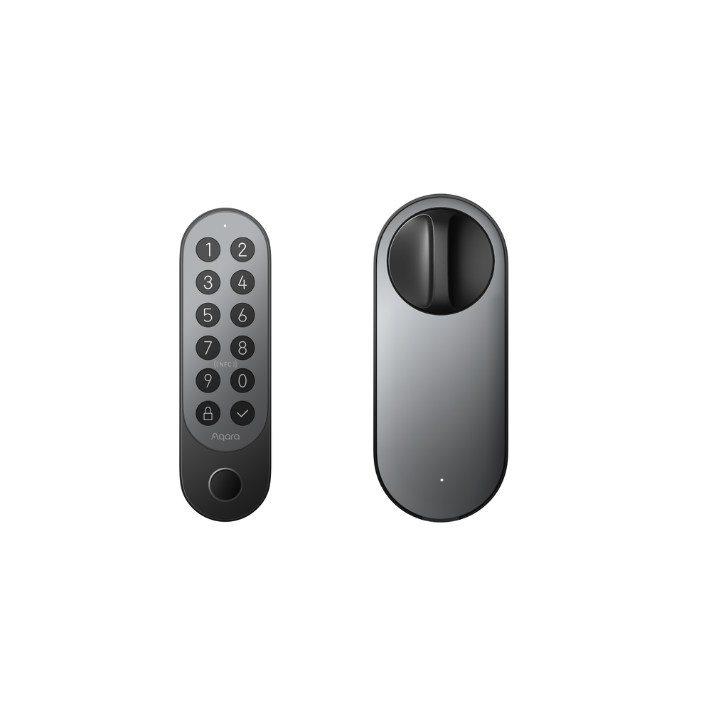 [AD040EUB01] Aqara Smart Lock U200 Kit, Retrofit snjalllás, talnaborð, fingrafaraskanni, NFC lykill, svartur