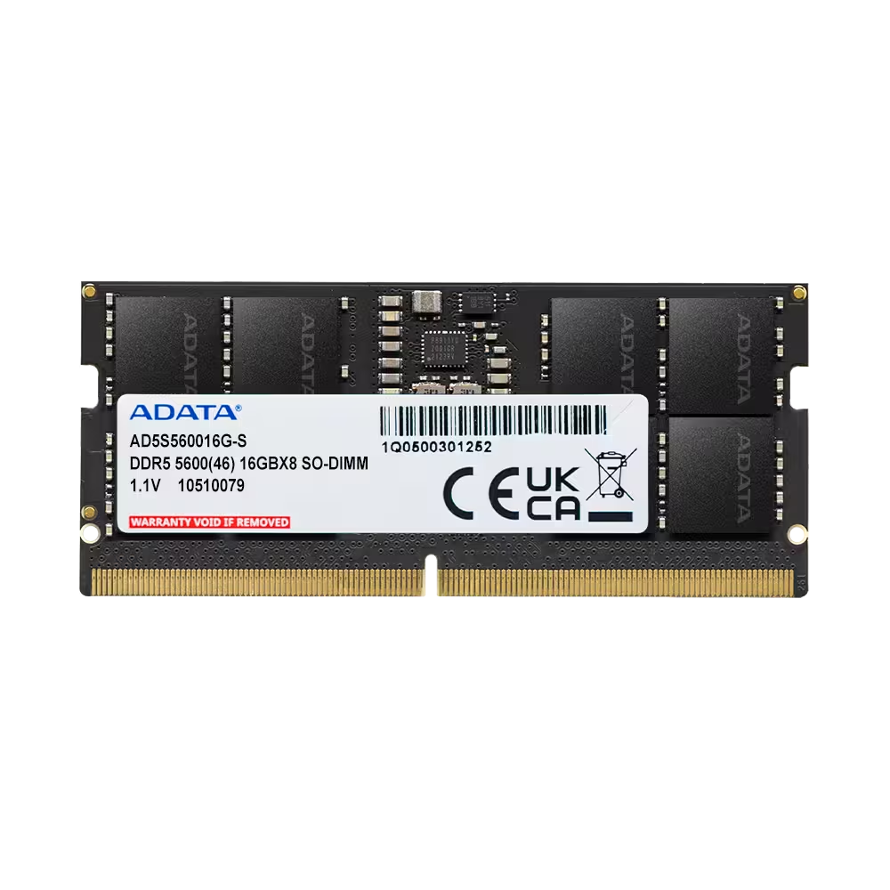 [AD5S560016G-S] ADATA 16GB DDR5 5600MHz (1x16GB) vinnsluminni fyrir fartölvur