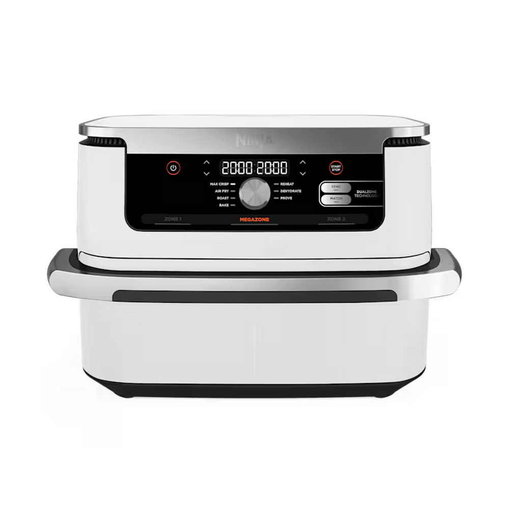 [AF500EUWH] Ninja Foodi AF500EUWH 2x 10,4L tvöfaldur Air Fryer, FlexDrawer, 7 aðgerðir, 2470W, Hvítur