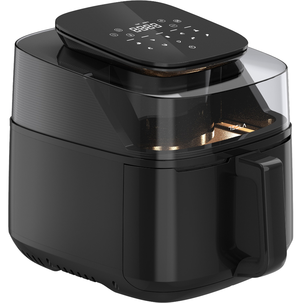 [AF550BG] Tesla AF550BG 5L loftsteikningarpottur með glugga, 1500W, svartur