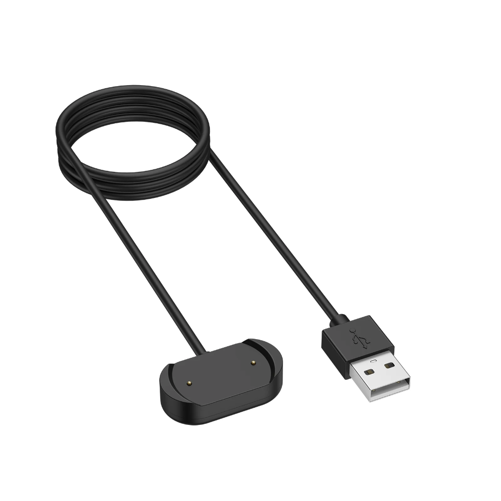 [AMZ-CHARGER-B-EB] Hleðslusnúra fyrir Amazfit T-Rex 2, GTR 4, GTS 3, GTS 4 heilsuúr