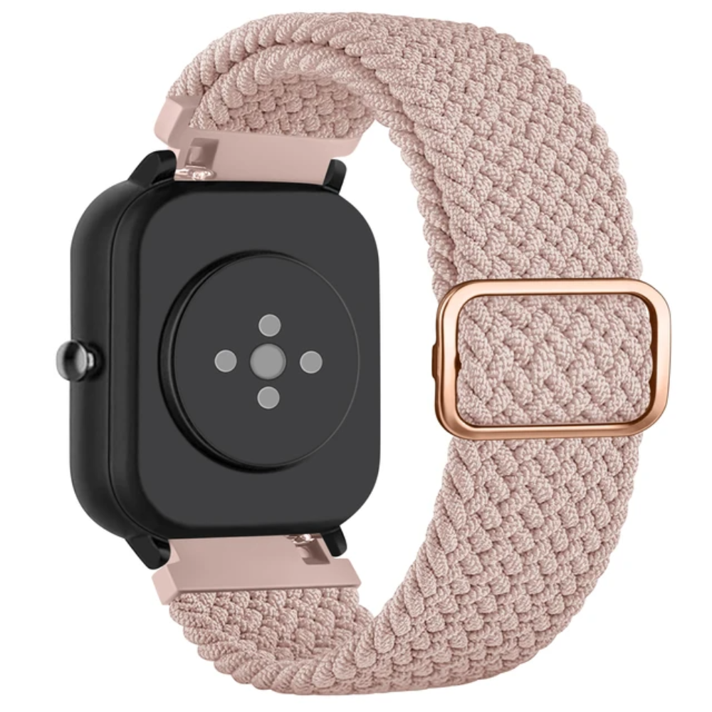 Úra ól - Ól úr tauefni - 20mm ól fyrir Amazfit heilsu úr, ljósbleik