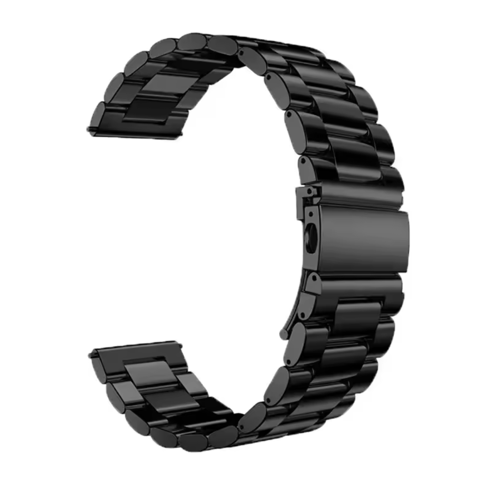 [AMZ-STRAP-CH-BK-20] Úra ól - Keðjuól - 20mm ól fyrir Amazfit heilsu úr, Svört