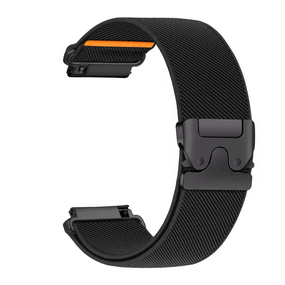 [AMZ-STRAP-NY-BK-20] Úra ól - Ól úr Nylon - 20mm ól fyrir Amazfit heilsu úr, Svört