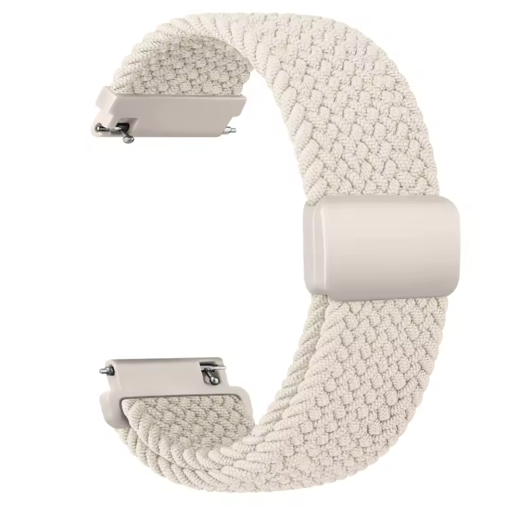 [AMZ-STRAP-NY-WH-22] Úra ól - Ól úr Nylon - 22mm ól fyrir Amazfit heilsu úr, grá/hvít