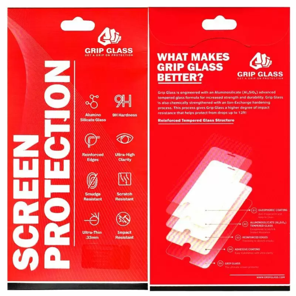 [AP-IP13-GG-7] Grip Glass - Tempered glass - Matt varnargler fyrir iPhone 13 / 13 Pro / 14 / 16E