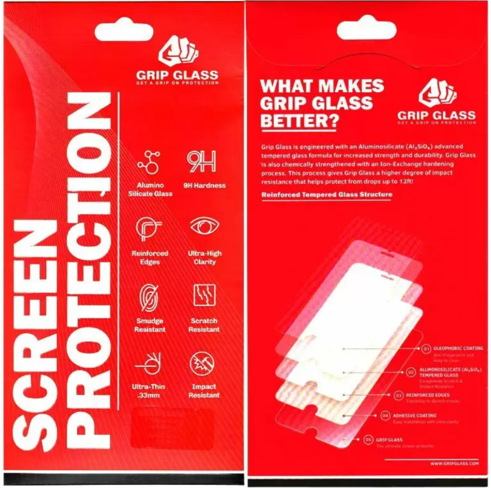 [AP-IP14P-GG-2] Grip Glass - Tempered glass - varnargler fyrir iPhone 14 Pro