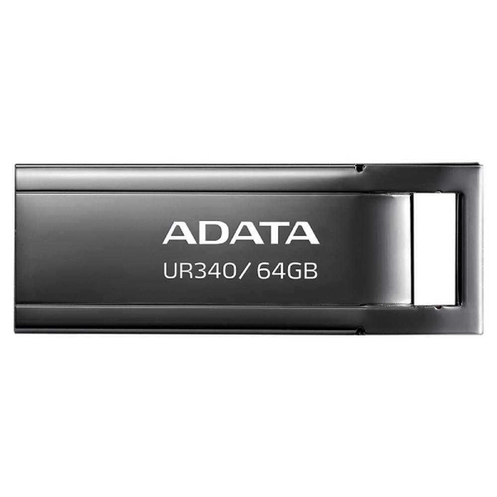 [AROY-UR340-64GBK] ADATA UR340 64GB USB minnislykill, Metal svartur