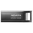 ADATA UR340 64GB USB minnislykill, Metal svartur