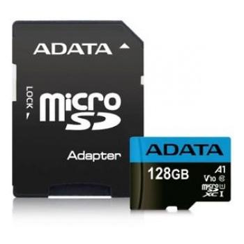 [AUSDX128GUICL10A1] ADATA MicroSD 128GB class 10 UHS-1 U1 minniskort m/SD-breytistykki