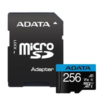 [AUSDX256GUICL10A1] ADATA MicroSD 256GB class 10 UHS-1 U1 minniskort m/SD-breytistykki